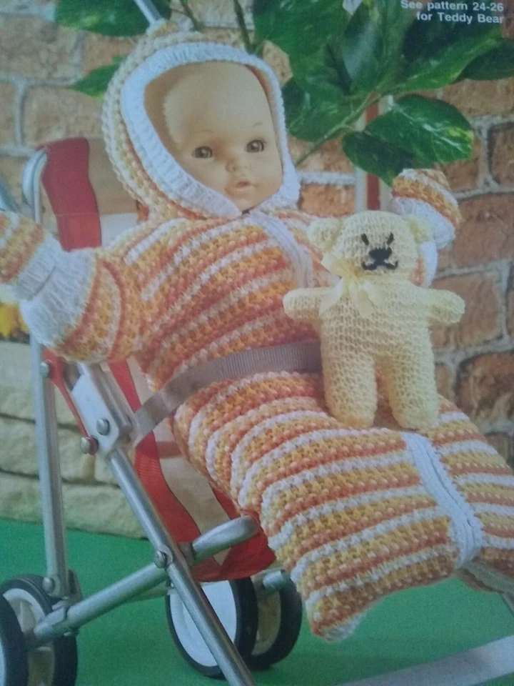 Original Knitting Pattern Book DK 4ply Wool Dolls Clothing Sindy Ken Baby Dolls - Image 2 of 4