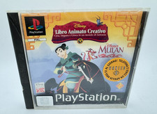 Disney Mulan Livre Animé Créatif PS1 Sony Playstation 1 PAL ITA Jeu Usagé