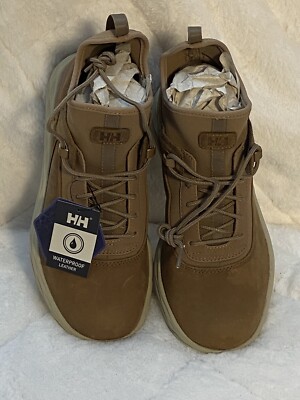 HH HELLY HANSEN Cora Leather lace up boot shoe Women's US 7 Brown NEW NO BOX