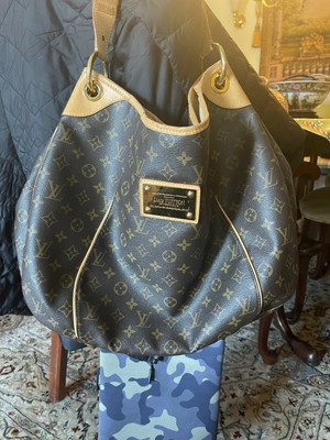 Louis Vuitton Brown Monogram GM Galliera Shoulder Hobo Bag Purse | eBay