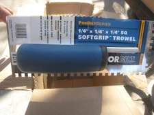 Superior Soft Grip SS Tile Trowel Thin-Setting  Rust Resistant 1/4 x 1/4 x 1/4 "