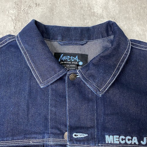 Vintage Mecca Jeans Denim Jacket Adult Size Large Outdoor 90’s Button Men’s - Picture 4 of 7