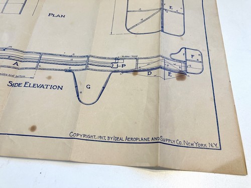 1917 Ideal Aeroplane & Supply BLERIOT MONOPLANE 3 foot fluing model design plans - Picture 3 of 13