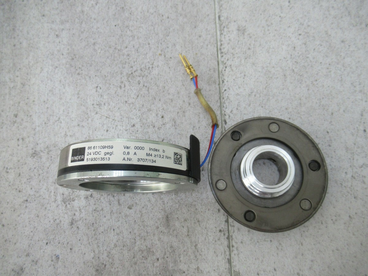 Binder 86 61109H59 Electromagnetic Brake for Servo Motor 24V Dc 