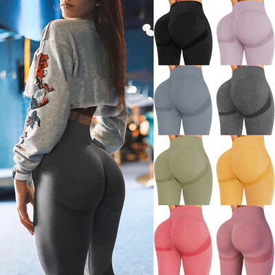 Women Leggings High Waisted Tight Gym Yoga Pants Tummy Control Workout