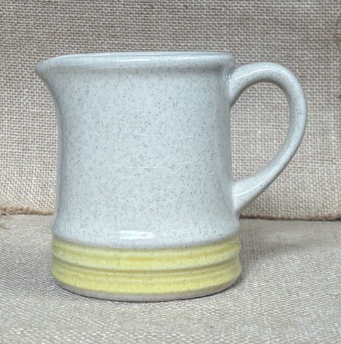 Creamer vintage in gres bordo giallo maculato nucleo casetta fattoria rustico MCM - Foto 1 di 8