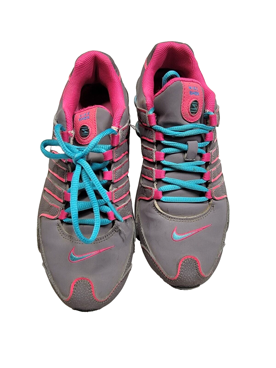 靴 NIKE SHOX Nike Women's NZ Shoes Shox 636088-001 Gray Blue Pink Super Rare