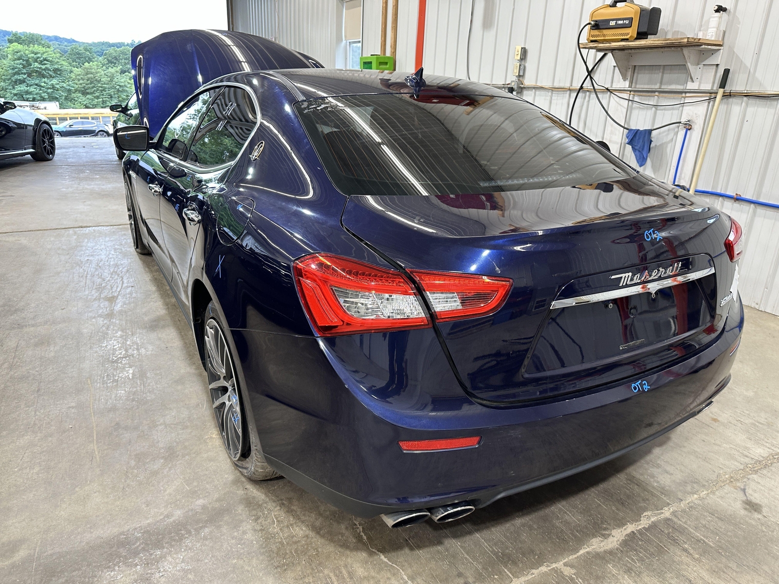 14-17 MASERATI GHIBLI REAR TRUNK DECKLID LIFT GATE BLUE PASSIONE PAINT 426B