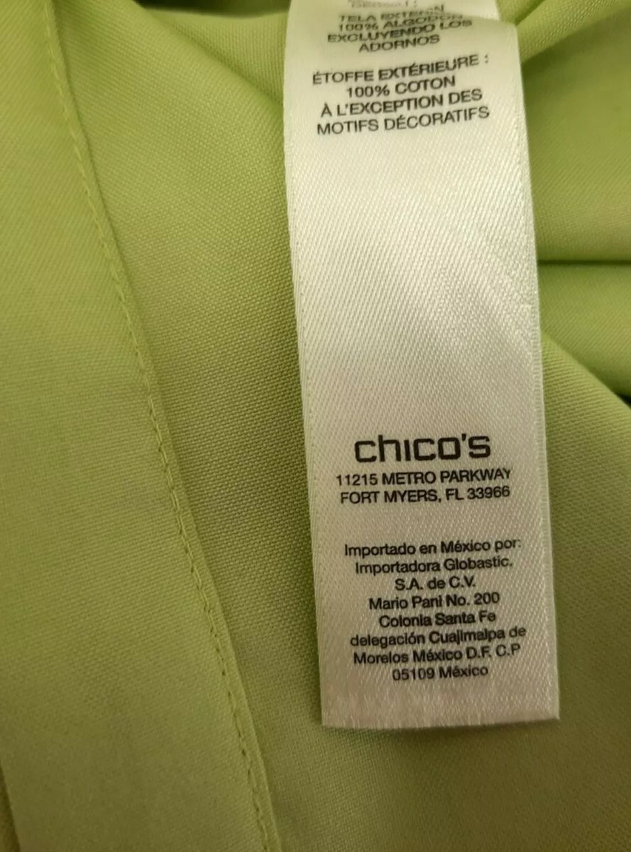 Chico's Lime Green,  Hidden Button Up,  Long Slee… - image 6