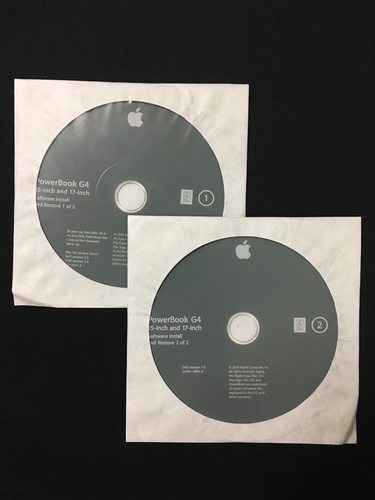 Mac OS 10.3.5 Powerbook G4 Install And Restore DVD Set - Never Used - Picture 4 of 13