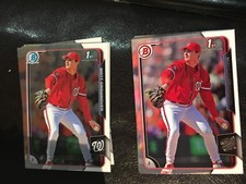 2015 Bowman Draft #183 Matt Crownover 13 count, 3 chrome, 10 base lot Nationals