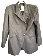 Harve BENARD HOLTZMAN 100 Wool VTG Jacket/Blazer - Women's Size 8 - Gray