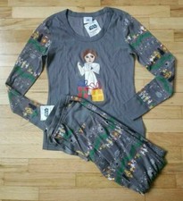 NWT HANNA ANDERSSON WOMEN'S STAR WARS CAROLERS LEIA DRAWSTRING PAJAMAS M 8 10
