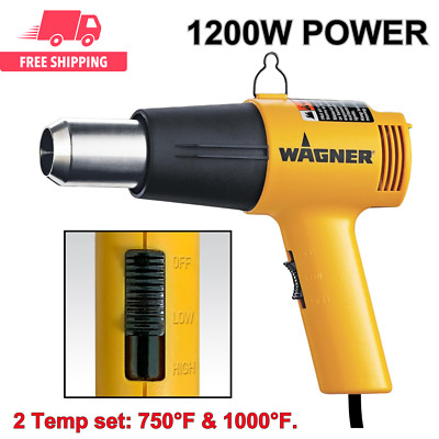 Spraytech HT1000 Heat Gun, 2 Temp Settings 750°F/1000°F for Paint, Pipe Thawing