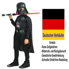 Kinder Kostüm Star Wars Darth Vader Jungen Anzug Uniform Karneval Fasching