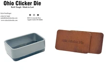 Hat Patch Leather Clicker Die - Large Rectangle - Free Shipping