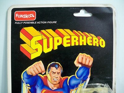 K23i78295 SUPERMAN MOC LIKE MINT ON SEALED CARD GI JOE 1992