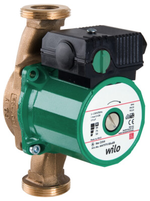 Wilo Nassläufer-Zirkulationspumpe Star-Z 25/6-3 Rp 1, G 1 1/2, Baulänge 180 mm