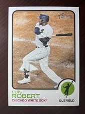 2022 Topps Heritage Luis Robert 1973 Oversized Box Topper #OB-LR White Sox
