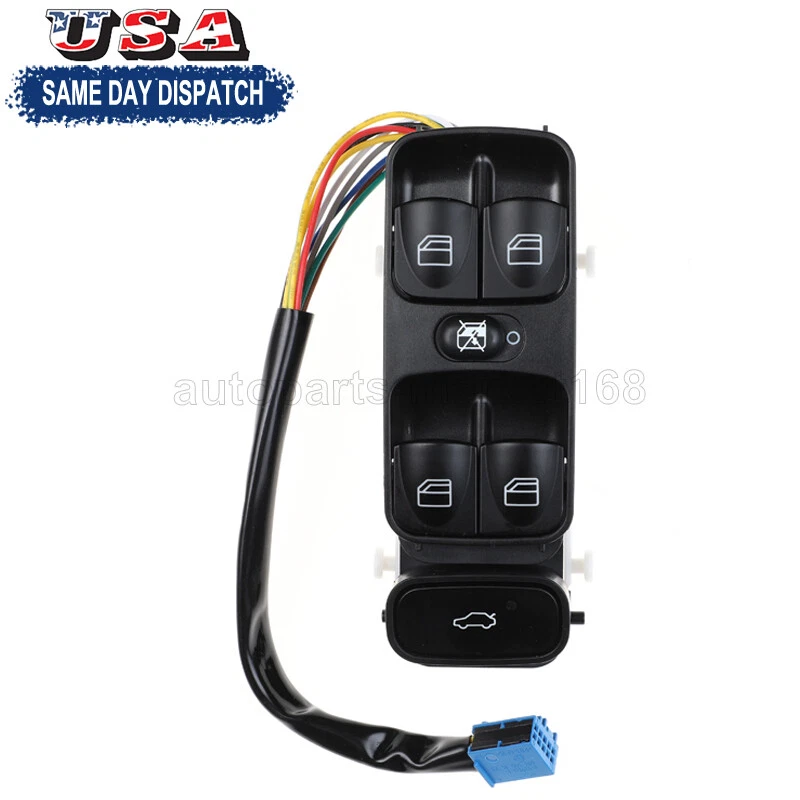 2038200110 Power Master 车窗开关适用于梅赛德斯奔驰 W203 C200 C220 C180 C230 — 第 2/4 张图片