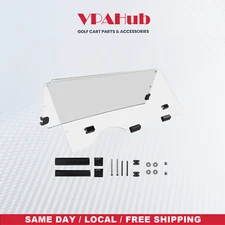 VPAHub Flip Flop Compact Golf Cart Windshield for E-Z-GO RXV, Clear Color, 3/16"