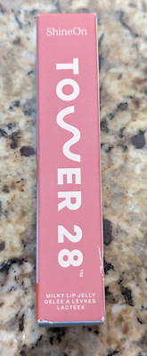Tower 28 Makeup Milky Lip Jelly PISTACHIO Non-Sticky Lip Gloss Milky NEW NIB
