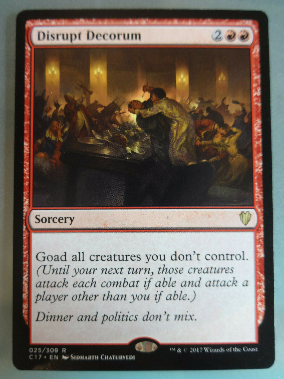 Disrupt Decorum, Label Violation, Commander 2017, MTG, Magic, Eng, 2