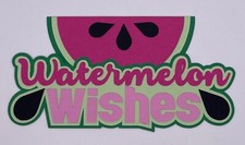 Watermelon Wishes - Summertime, Paper Piecing Scrapbook Embellishment Die Cuts