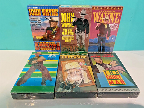NEW UNOPENED VHS JOHN WAYNE MOVIES - Picture 2 of 10