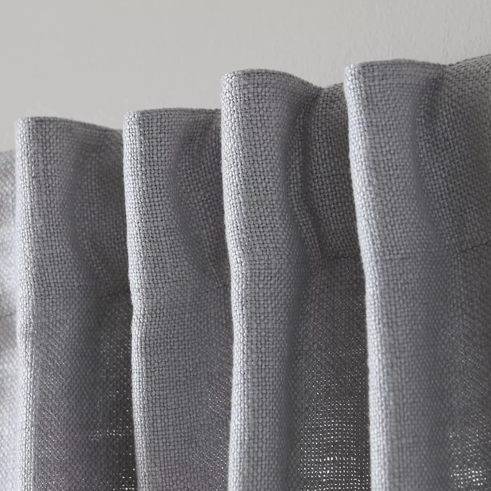 Anthropologie Luxe Linen Blend Curtain Panel 96x50 – Light Filtering - Gray NWOT - Image 2 of 3