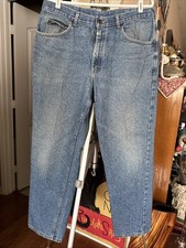 Vtg  90s Lee Jeans Men  s 36x30 Blue Denim Straight Leg Medium Wash Made In USA
