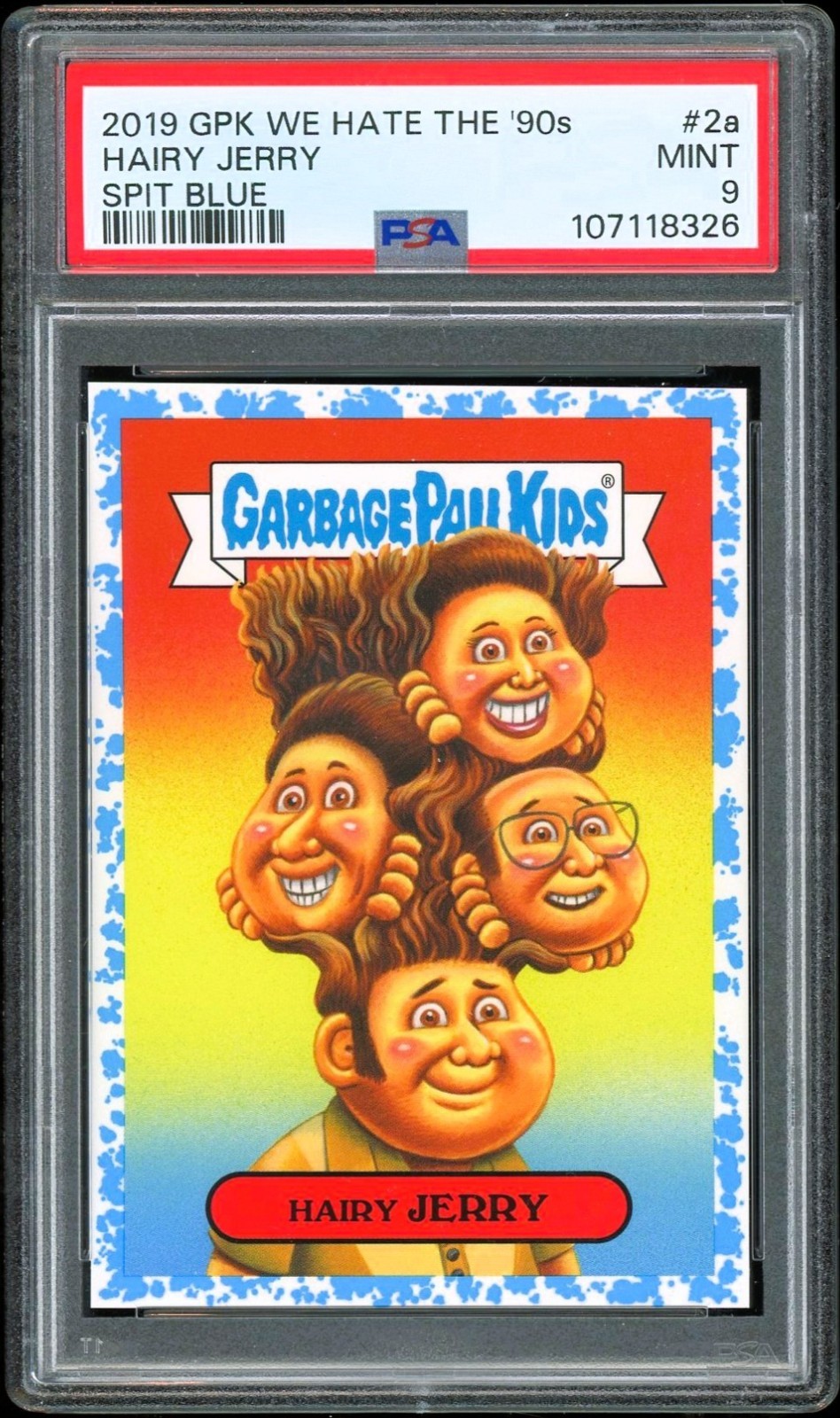 2019 Garbage Pail Kids We Hate 90s 2a Seinfeld Jerry Kramer Hair BLUE /99 PSA 9