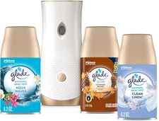 Glade Automatic Spray Variety Pack, 6.2 Oz, Aqua Waves, Cashmere Woods & Clean L