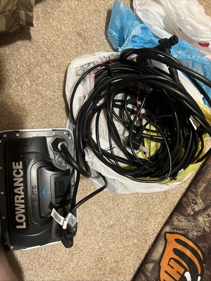 Lowrance Elite 7 Ti Boat Sonar Radar Head Unit Fishfinder Chartplotter Display - Image 4 of 4