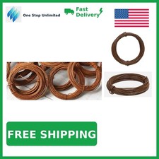 Rusty Tin Wire, 24 Gauge, 50 Feet Each, Easy to Bend for Crafting 3 Rolls- 5...