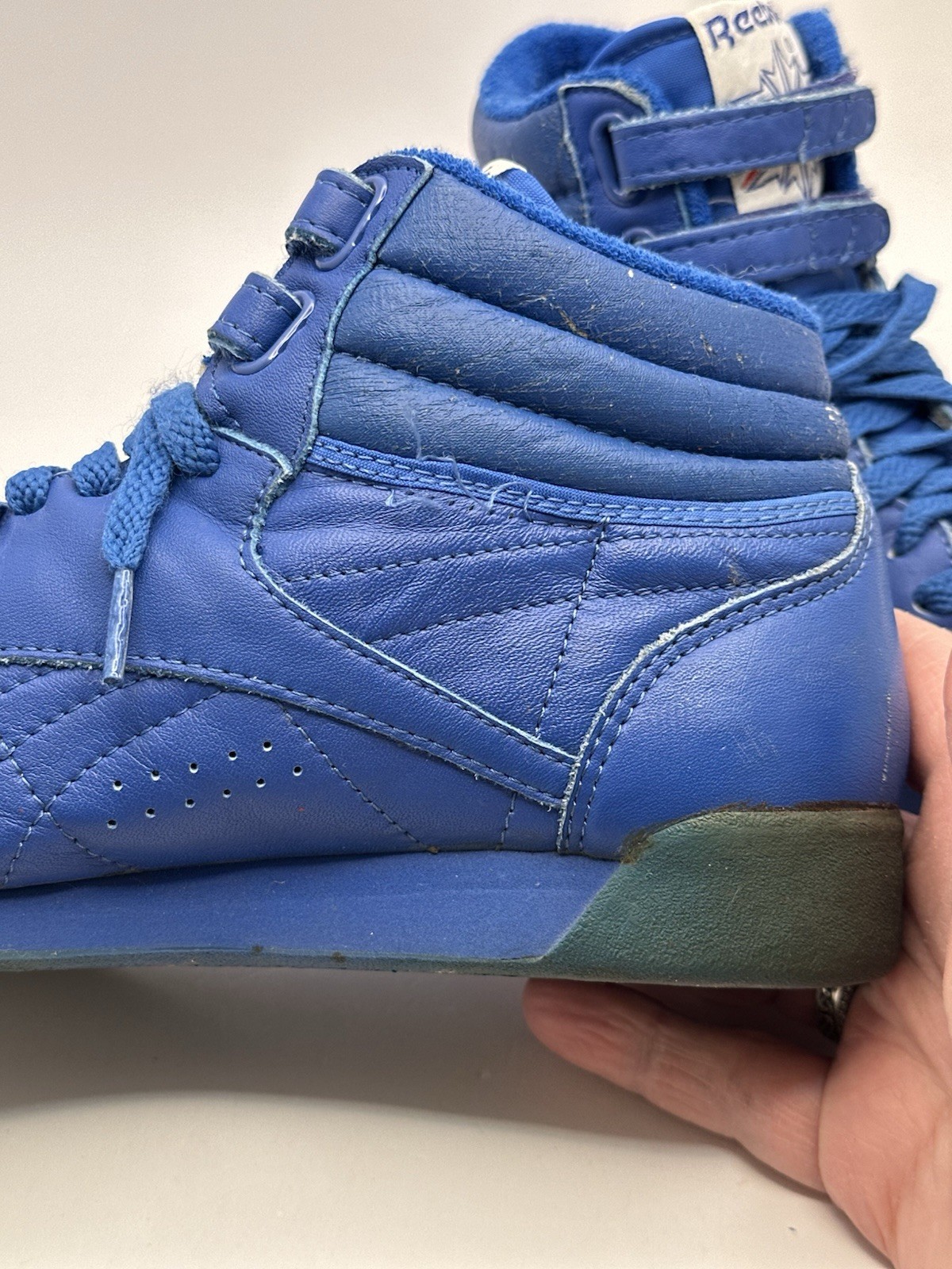 Early 1980s Women’s Blue Reebok Classic Freestyle High Tops  Size 7 thumbnail 8