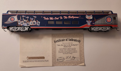 HO Scale Hawthorne Village CUBS Dome Passenger Car  Take me out to the Ballgame