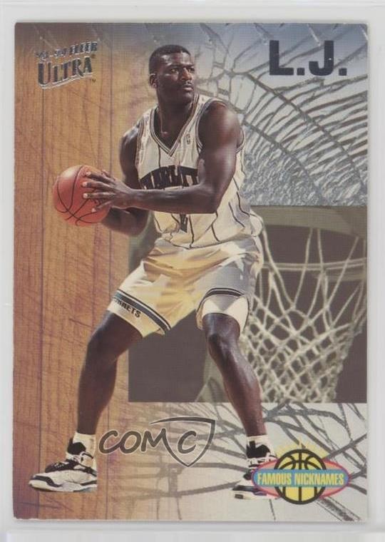 1993-94 Fleer Ultra Famous Nicknames Larry Johnson #6 0q3