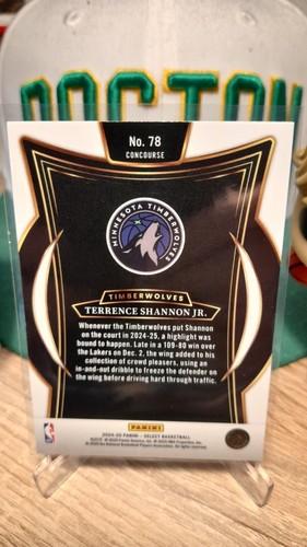 2024-25 Panini Select Basketball Terrence Shannon Jr Rookie Card Concourse Blue - Picture 2 of 2