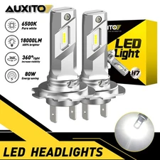 2x Auxito H7 LED High/Low Beam Conversion Kit Bulbs Super Bright 6500K Plug&Play