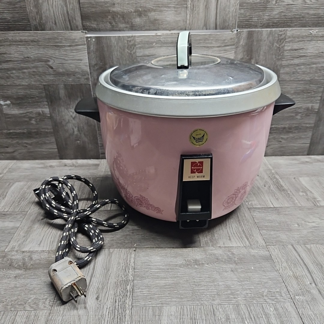 National 炊飯器 ピンク National Rice Cooker 15 Cup SR-28FGH PINK! Floral Vintage | eBay