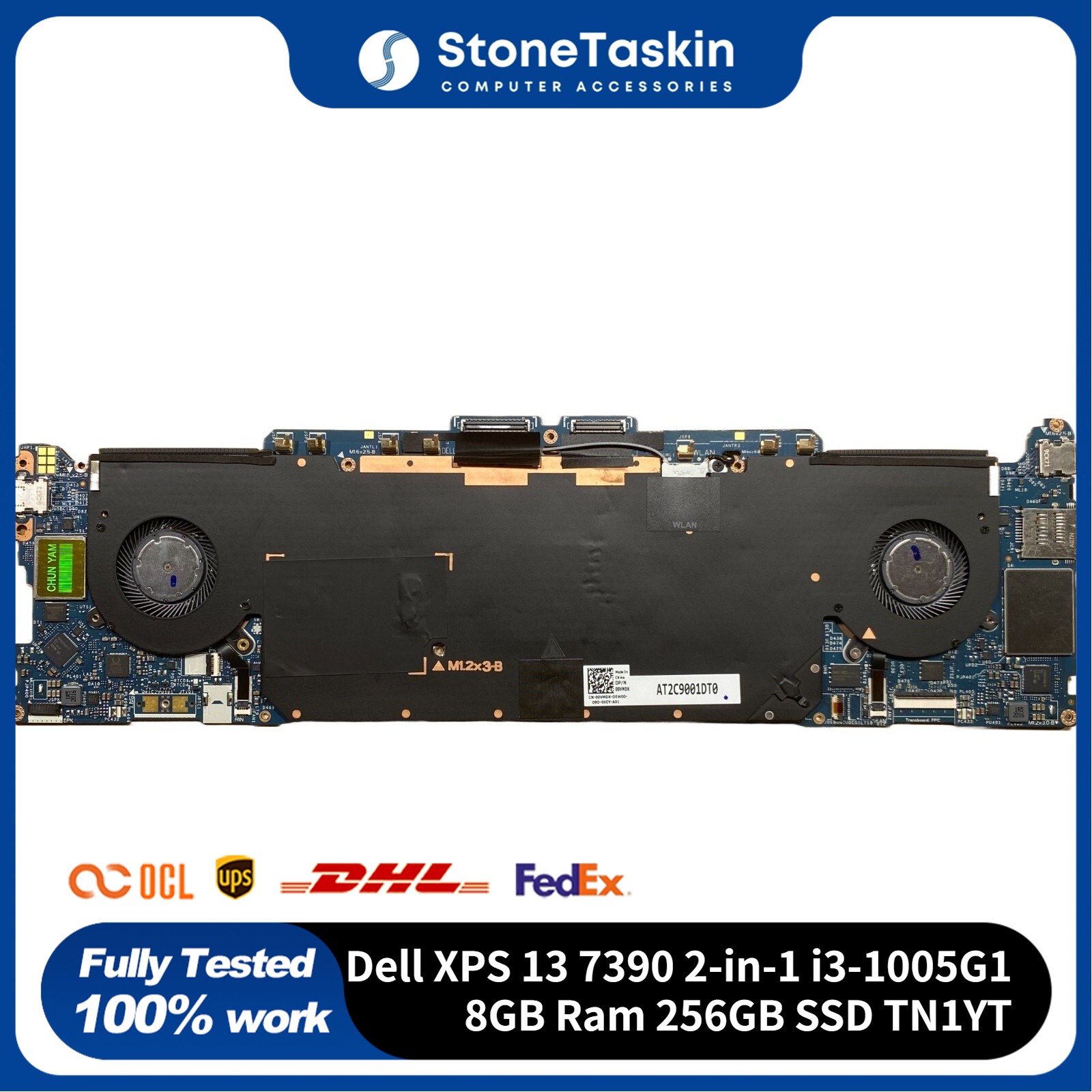 For Dell XPS 13 7390 2-in-1 Motherboard Intel i3-1005G1 8GB Ram 256GB SSD TN1YT