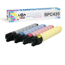 Combatible toner for Ricoh SP C435dn, SP C435 (CMYK, 4pk)