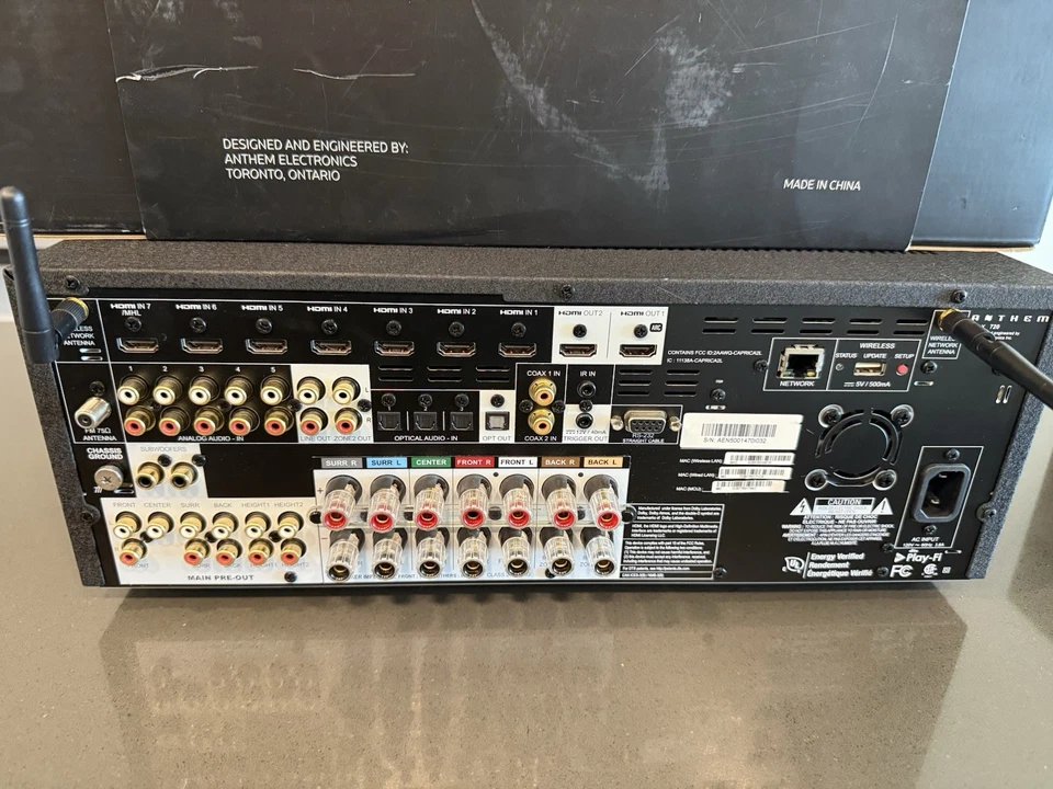 Anthem MRX 720 7.2-Channel Home Theater AVR, with NEW ARC kit - Image 3 of 3