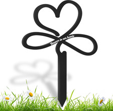 Forever in Our Hearts Cemetery Decorations for Grave, 9X12 Iron Memorial Plaque,