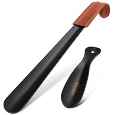 Shoe Horn Long Handle for Seniors Men Women, Metal Long Shoehorn for Boots 16...