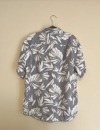 Black Brown 1826 shirt Mens 100% Linen XL - Picture 5 of 5