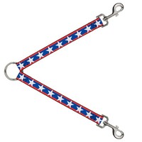 Dog Leash Splitter Stars/Stripes Red/Blue/White (Us Import)