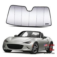 Windshield Sunshade for Mazda MX-5 Miata Reversible 2016-2025 silver