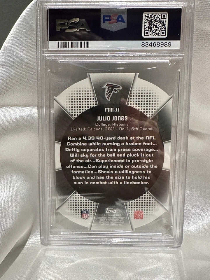 2011 Topps Finest - Finest Atomic Rookie Die-Cut Julio Jones #FAR-JJ (RC) - Image 2 of 2